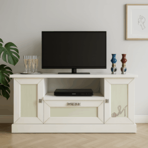 porta tv con ante e ribalta, mobile tv in legno massello, porta tv artigianale elegante, mobile soggiorno basso, classic wooden tv cabinet, tv unit with doors and flap, solid wood italian furniture, handcrafted tv stand, elegant wood tv unit, porta tv shabby, porta tv L 120, porta tv classico 120 cm
