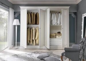 armadi classici di lusso, armadici classici eleganti, armadio bianco stile classico, armadio classico camera da letto, armadio classico 4 ante