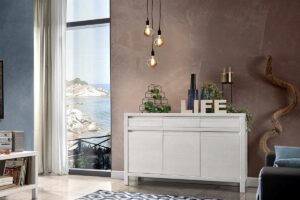 314-madia moderna legno massello, madia moderna bianca moderna, madia moderna design moderno, madia moderna legno di abete bianco