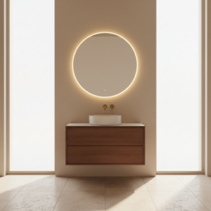 mobile bagno sospeso, mobile bagno sospeso design, mobile bagno legno massello moderno, mobile bagno con cassetti sospeso moderno