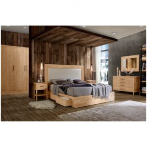 camere da letto moderne in legno massello, camera letto legno massello, camera da letto in abete, camera completa in legno