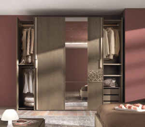 armadio moderno ante scorrevoli, armadio rovere ante scorrevoli, armadio rovere due ante, armadio legno artigianale, mobili mirandola verona, armadio a due ante in legno