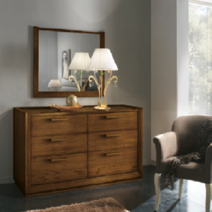 cassettiera rovere massello, cassettiera rovere naturale, como lui e lei in legno massello, cassettiera orizzontale in legno, cassettiera design moderno