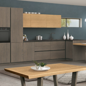 cucina moderna frassino, cucina moderna in legno massello, cucine moderne in legno naturale, cucina moderna con legno, cucina moderna legno e nero