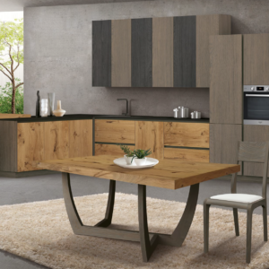 cucina moderna legno rovere, cucina moderna di lusso, cucina moderna in legno massello, cucina moderna di design in legno