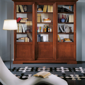 libreria classica con ante, libreria con ante scorrevoli vetro, mobile libreria con ante in vetro, librerie con ante scorrevoli, librerie classiche di lusso, libreria in legno massello classica, libreria artigianale, libreria su misura
