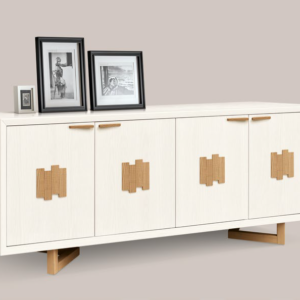madia bianca e legno, madia bianca con piedini, madia moderna, madia in legno di lusso, madia design moderno, madia bianca e legno di lusso