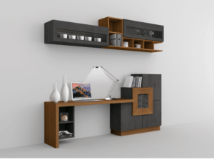 pareti attrezzate di lusso, parete attrezzata moderna di lusso, parete attrezzata di qualità, parete attrezzata con scrivania, parete attrezzata studio con scrivania