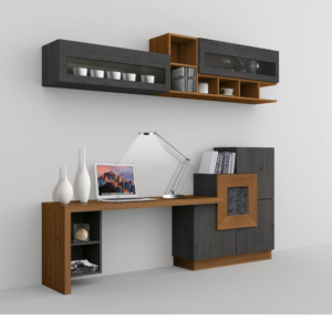 pareti attrezzate di lusso, parete attrezzata moderna di lusso, parete attrezzata di qualità, parete attrezzata con scrivania, parete attrezzata studio con scrivania
