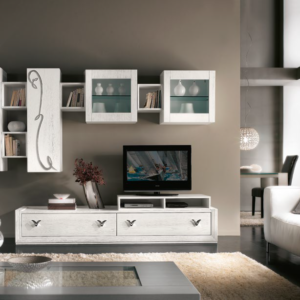 soggiorno contemporaneo legno, soggiorno moderno bianco legno, pareti soggiorno moderne in legno, parete attrezzata in legno bianco