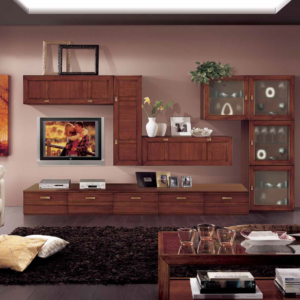 parete attrezzata componibile a moduli, parete attrezzata contemporanea in legno, parete soggiorno noce in legno, parete attrezzata noce contemporanea