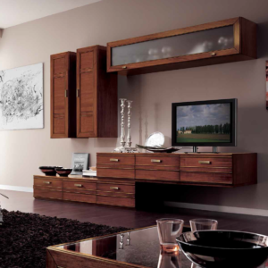parete attrezzata noce scuro, parete attrezzata noce chiaro, parete attrezzata noce biondo, parete attrezzata design classico, parete attrezzata di lusso, parete attrezzata sospesa in legno
