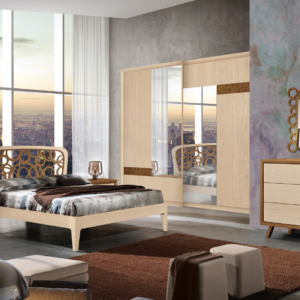 camera matrimoniale moderna in legno, camera matrimoniale colore cappuccino, camera da letto matrimoniale moderna in legno massello, camera design moderno in legno massello