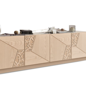 credenza moderna rovere, credenza moderna alta, credenza moderna in legno, credenza frassino chiaro, credenza moderna di lusso, credenza moderna design