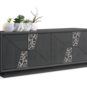 madia in frassino nero, madia in frassino grigio, madia design moderno in legno, madia moderna di lusso, madia alta in legno, madia design moderno per soggiorno