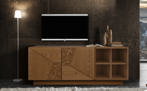 madia rovere miele, madia rovere scuro, madia rovere moderna, madia in legno massello moderna, madia di lusso design, madia di alta qualità, madia in legno massello