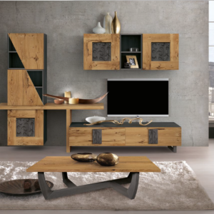 parete soggiorno design rovere moderno, parete attrezzata in legno rovere massiccio, parete attrezzata moderna in legno rovere, parete attrezzata rovere massello, parete attrezzata di lusso