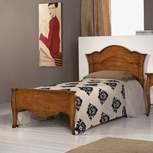 letto singolo classico, letto singolo classico legno massello, letto singolo classico in noce, letto singolo classico noce nazionale