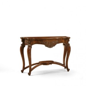 consolle sagomata classica in legno, consolle intagliata classica in legno, consolle legno classico, consolle intagliata classica noce