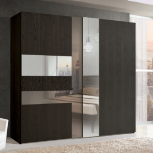 4527 - armadio nero frassino, armadio frassino moderno, armadio moderno legno massello, armadio scorrevole design moderno legno, armadio design moderno