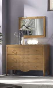 comò moderno design, comò tre cassettoni legno massello, comò design classico, comò legno massello, comò legno moderno