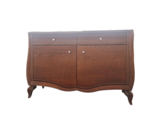 377 credenza noce, credenza barocca noce e argento, credenza barocco moderna, credenza barocco frassino noce massello