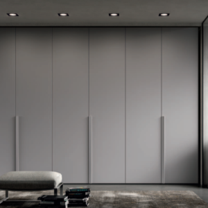 4015- armadio moderno lineare in legno, armadio moderno alta qualità, armadio moderno lineare grigio, armadio moderno con maniglie in legno, armadio moderno sei ante battenti