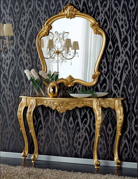Ingresso regale, ingresso barocco consolle e specchiera barocco, ingresso barocco oro, consolle e specchiera barocco oro, consolle e specchiera design barocco foglia oro Ingresso regale, ingresso barocco consolle e specchiera barocco, ingresso barocco oro, consolle e specchiera barocco oro, consolle e specchiera design barocco foglia oro