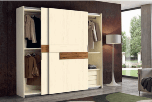 armadio moderno scorrevole in legno massello, armadio design moderno legno massiccio, armadio alta qualità legno massello