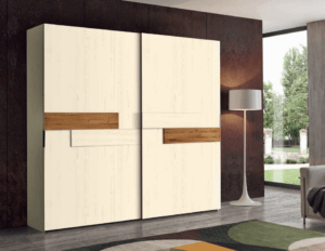 armadio scorrevole in legno massello con dettagli rovere, armadio legno massello frassino, armadio moderno legno massello, armadio design moderno qualità