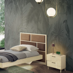 comodino moderno con piedini in legno design, comodino moderno legno massello avorio, comodino moderno legno frassino