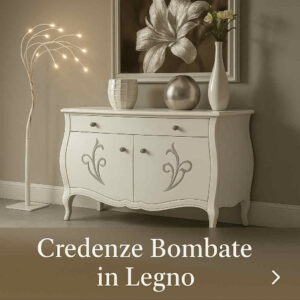 Credenze Bombate in Legno Massello