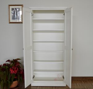 scarpiera legno grezzo, scarpiera bianca ingresso disponibile da subito, scarpiera in legno classica bianca pronta consegna, scarpiera bianca legno massello 