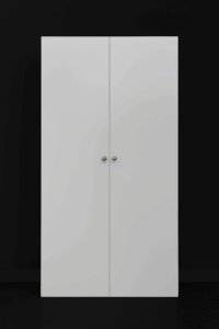 armadio in legno bianco, armadio ante battenti, mobile contenitore alto, armadio moderno, armadio artigianale, armadio per ingresso, mobile salvaspazio, armadio due ante, armadio su misura, armadio laccato opaco, white wooden wardrobe, hinged door cabinet, tall storage unit, modern wardrobe, artisan cabinet, entryway wardrobe, space-saving furniture, two-door wardrobe, custom wardrobe, matt lacquered cabinet