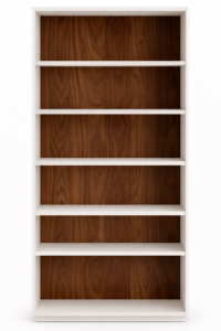 libreria design, libreria legno massello L 90 CM, libreria bicolore 90 cm, libreria in legno ral 9010