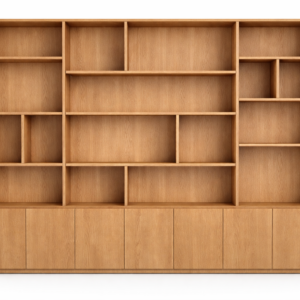 libreria in legno, libreria design, libreria massello, libreria moderna 300 legno massiccio