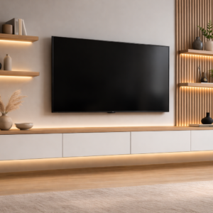 mobile porta tv sospeso bianco, porta tv sospeso moderno, porta tv design moderno