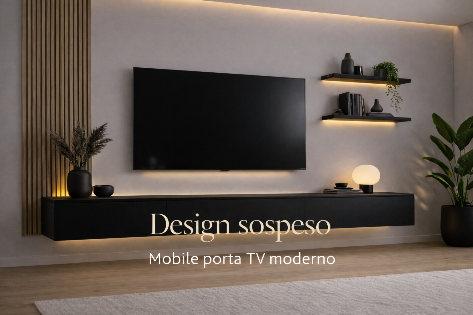 mobile porta tv sospeso nero, mobile design sospeso nero, mobile tv nero opaco design 250 cm mobile porta tv sospeso nero, mobile design sospeso nero, mobile tv nero opaco design 250 cm